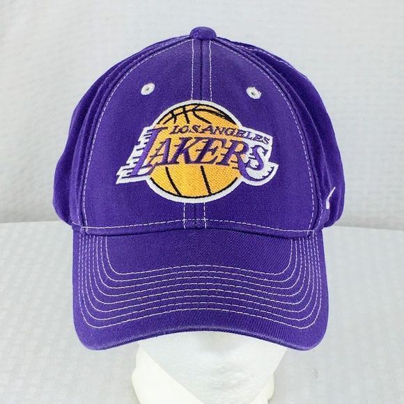 2000s Nike Team Los Angeles Lakers Flex Cap - Picture 1 of 10